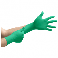 Microflex 73-847 Ergoform green neoprene powder free disposable examination glove extra small (size 5.5-6)