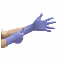 Microflex 93-843 purple nitrile powder free disposable examination glove large (size 8.5-9)