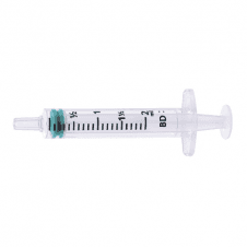 BD Emerald 307727 2ml concentric luer slip tip sterile disposable 3-piece hypodermic syringe