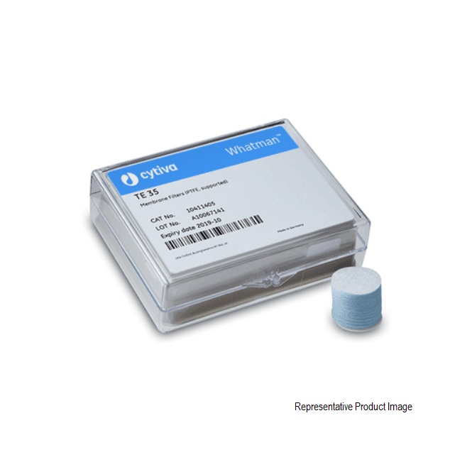 Cytiva Whatman 10411413 TE 35 0.2um pore size 50mm diameter PTFE membrane filter circle disc
