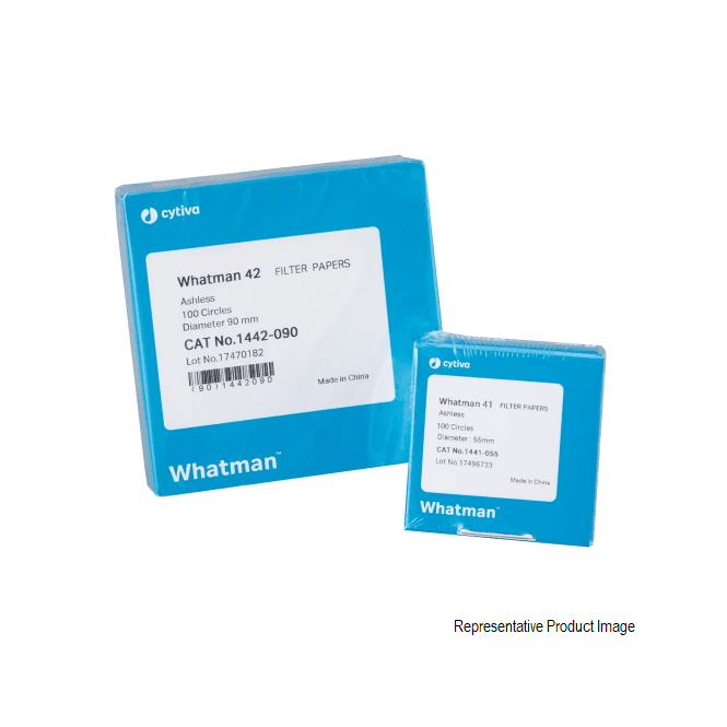 Cytiva Whatman 1442-6551 Grade No 42 25.4mm x 90mm quantitative ashless filter paper sheet