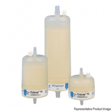 Whatman 6714-7502 Polycap TC 75 capsule filter dual layer 0.2um / 0.2um pore size 75mm polyethersulfone PES filter media with 1/4" to 3/8" SB inlet and 1/4" to 3/8" SB outlet