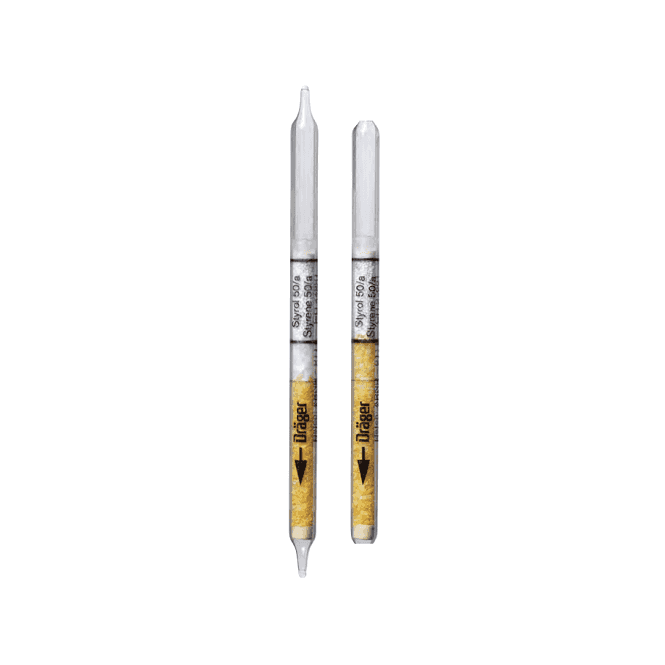 Dräger CH27601 Styrene 50/a short term measurement gas detector tube 50 - 400 ppm C₆H₅CH=CH₂