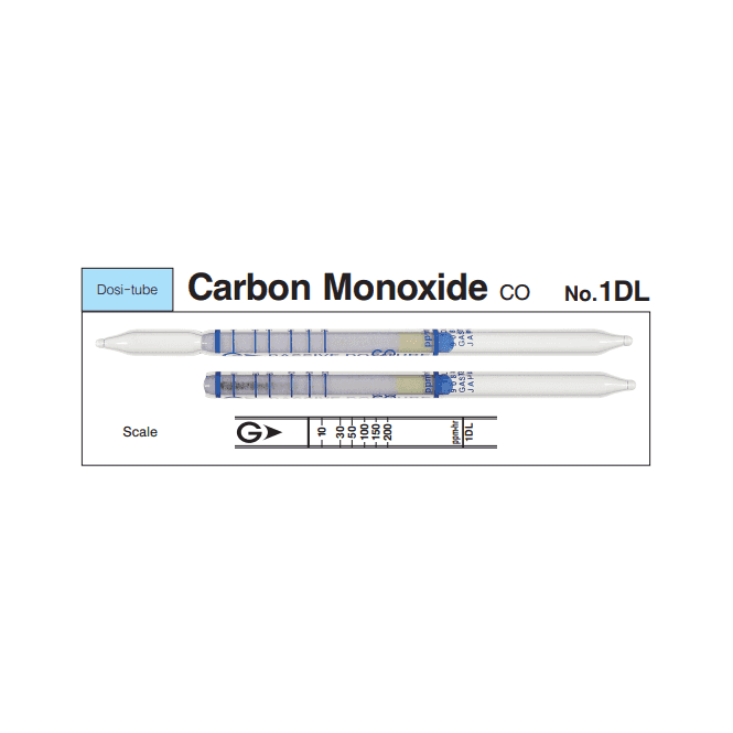 Gastec No. 1DL Carbon Monoxide Dosi-tube long term measurement gas detector tube 0.4 - 400 ppm CO