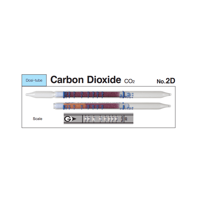 Gastec No. 2D Carbon dioxide Dosi-tube long term measurement gas detector tube 0.02 - 12 % CO2