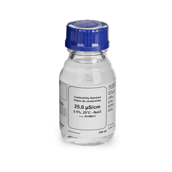 Hach Conductivity Standard Solution Certified Reference Material CRM 25 µS/cm NaCl 250ml