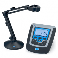 HQ411D Single Input Dedicated pH/mV Meter with probe stand for laboratory benchtop pH and ORP