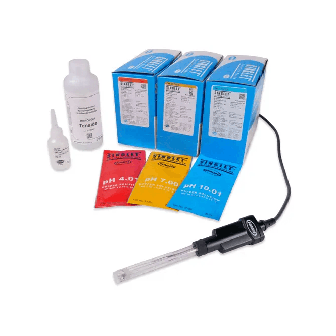 Hach Intellical PHC301 Laboratory general purpose refillable pH electrode with 1m cable supplied complete with calibration and maintenance reagents pack