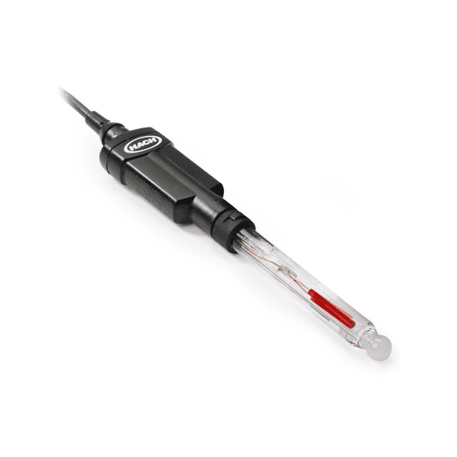 Hach Intellical PHC705 Laboratory high alkalinity range RedRod refillable glass pH electrode with 1m cable