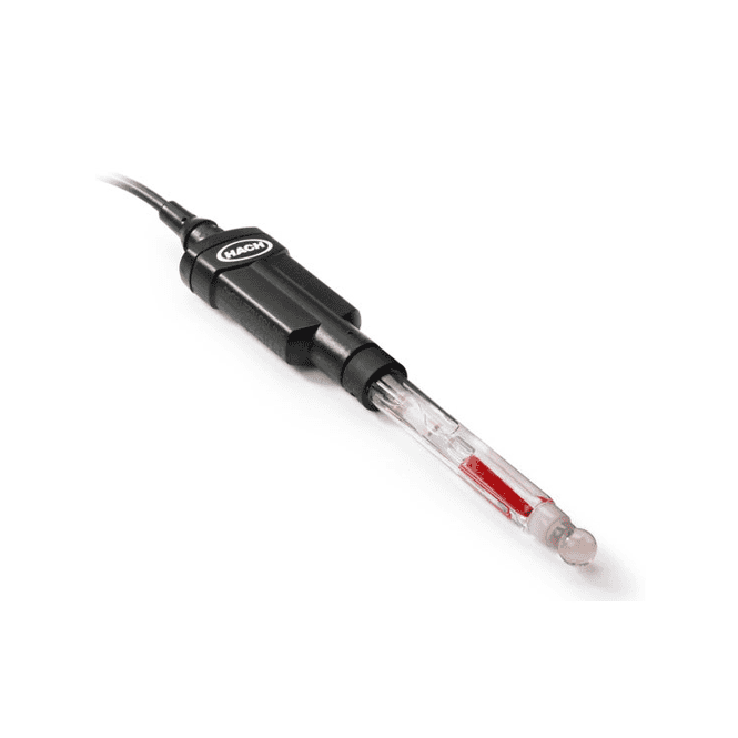 Hach Intellical PHC725 Laboratory low ionic strength media RedRod refillable glass pH electrode with 1m cable
