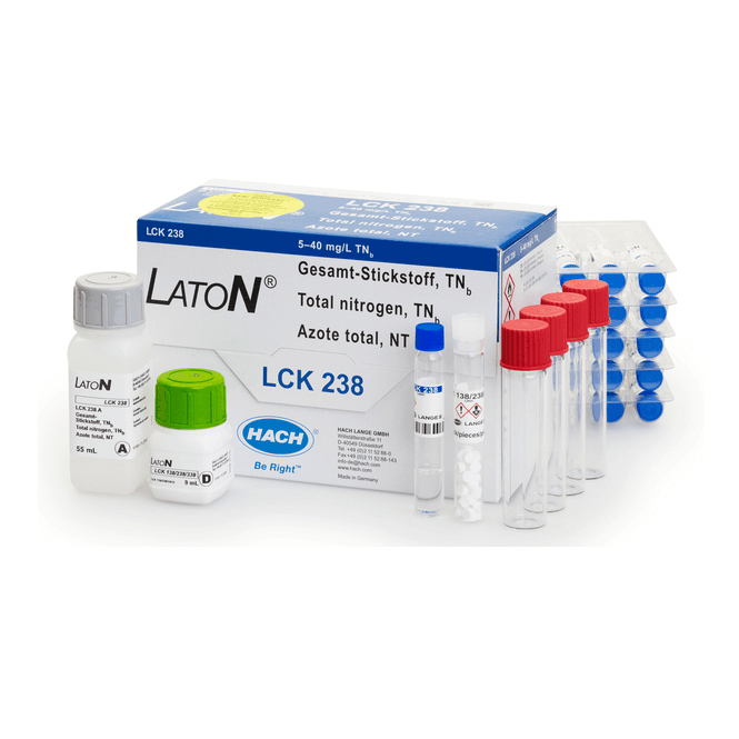 Hach Lange Laton LCK238 Total Nitrogen cuvette test 5 - 40 mg/L TNb