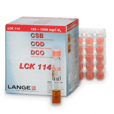 Lange LCK114 COD chemical oxygen demand cuvette test 150 - 1000 mg/L O2