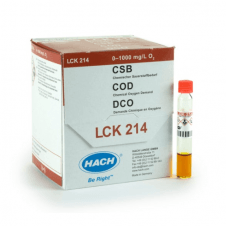 Lange LCK214 COD chemical oxygen demand cuvette test mercury free 0 - 1000 mg/L O2