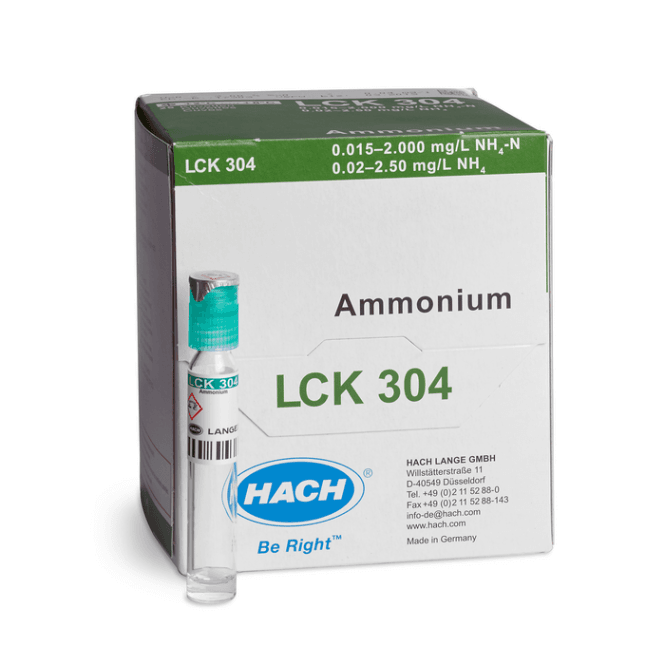Hach Lange LCK304 Ammonium cuvette test 0.015 - 2 mg/L NH4-N
