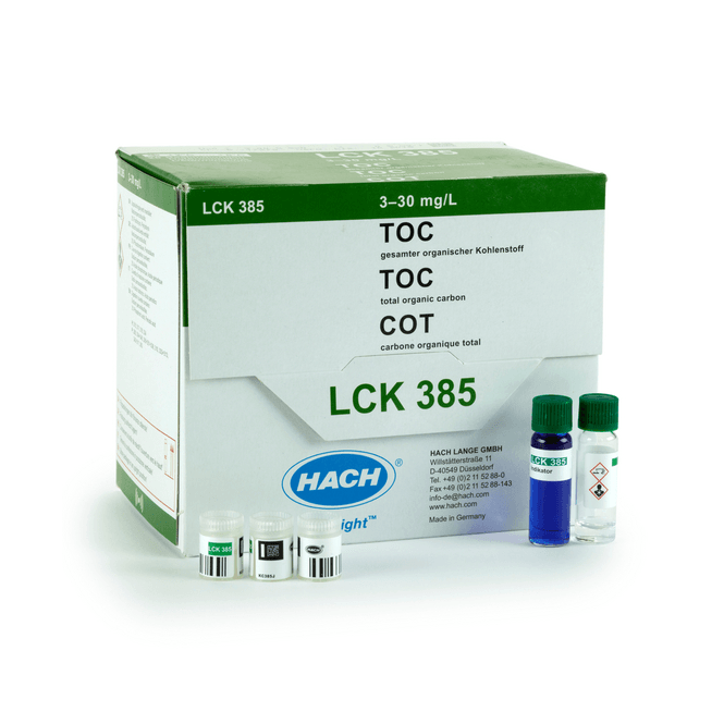Hach Lange LCK385 TOC total organic carbon purging method cuvette test 3 - 30 mg/L C