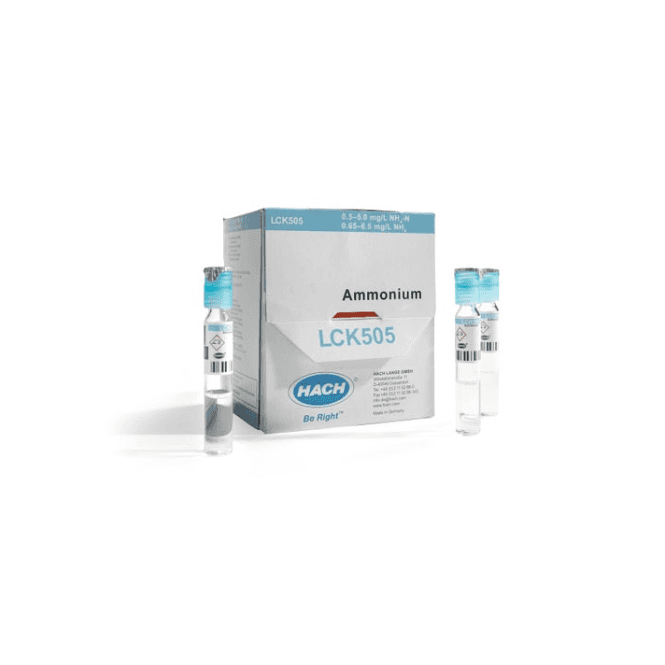 Hach Lange LCK505 Ammonium cuvette test 0.5 - 5.0 mg/L NH4-N