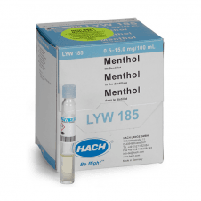 Lange LYW185 Menthol in distillate cuvette test 0.5 - 15 mg/100 mL
