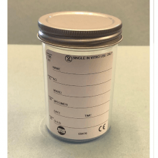 SLS Select Container 100ml Polystyrene PS Aseptic With Metal Lid & Printed Label
