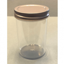 SLS Select Container 100ml Polystyrene PS Aseptic With Metal Lid Without Label