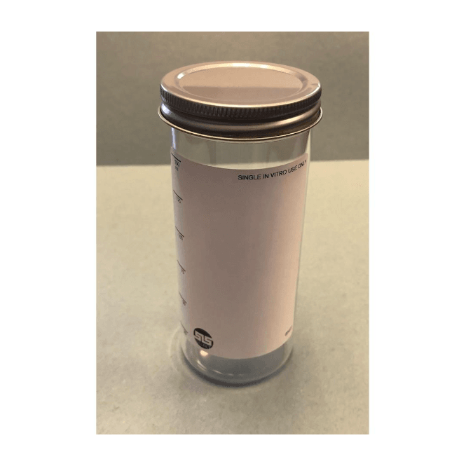 Scientific Laboratory Supplies SLS Select Container 150ml Polystyrene PS Aseptic With Metal Lid & Plain Label