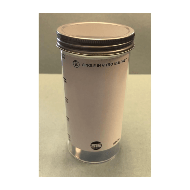Scientific Laboratory Supplies SLS Select Container 250ml Polystyrene PS Aseptic With Metal Lid & Plain Label
