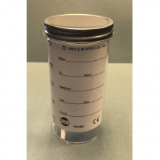 SLS Select Container 250ml Polystyrene PS Aseptic With Metal Lid & Printed Label