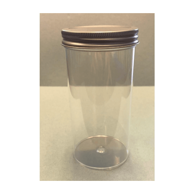 Scientific Laboratory Supplies SLS Select Container 250ml Polystyrene PS Aseptic With Metal Lid Without Label