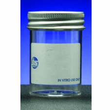 SLS Select Container 60ml Polystyrene PS Aseptic With Metal Lid & Plain Label