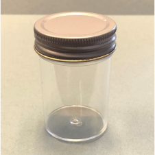SLS Select Container 60ml Polystyrene PS Aseptic With Metal Lid Without Label