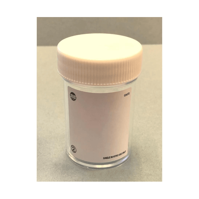 Scientific Laboratory Supplies SLS Select Container 60ml Polystyrene PS Aseptic With Plastic Lid & Plain Label