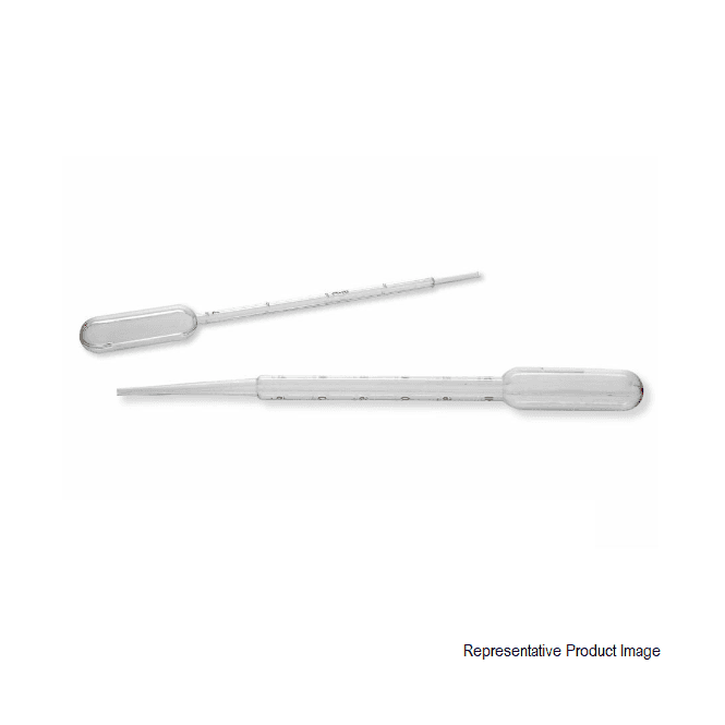 Scientific Laboratory Supplies SLS Select Pasteur Transfer Pipette 1ml Graduated Polyethylene PE Sterile Individual Wrap