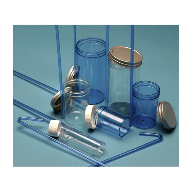 Scientific Laboratory Supplies SLS Select Sampling Dipper Dippa 30ml Blue Polystyrene PS Sterile Individually Wrapped With Lid & Snap Off Long Stem Handle