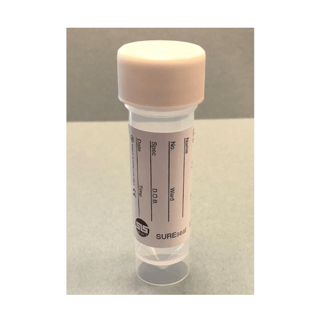 Scientific Laboratory Supplies SLS Select Universal Container Bottle 30ml Polypropylene PP Aseptic With Printed Label