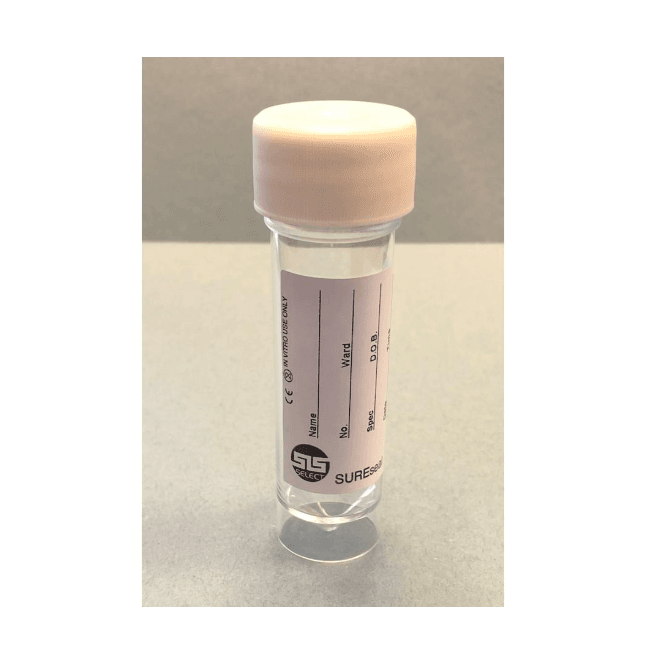 Scientific Laboratory Supplies SLS Select Universal Container Bottle 30ml Polysytrene PS Aseptic With Printed Label
