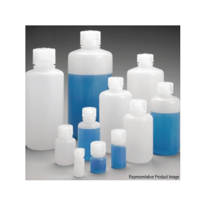 Thermo Scientific Nalgene 2002-9125 4ml natural high density polyethylene (HDPE) narrow mouth neck round general purpose laboratory bottle with polypropylene (PP) screw cap closure