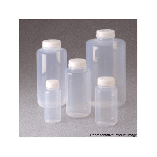 Thermo Scientific Nalgene 2100-0016 500ml natural Teflon FEP (polytetrafluoroethylene PTFE) wide mouth neck round general purpose laboratory bottle with Tefzel ETFE screw cap closure