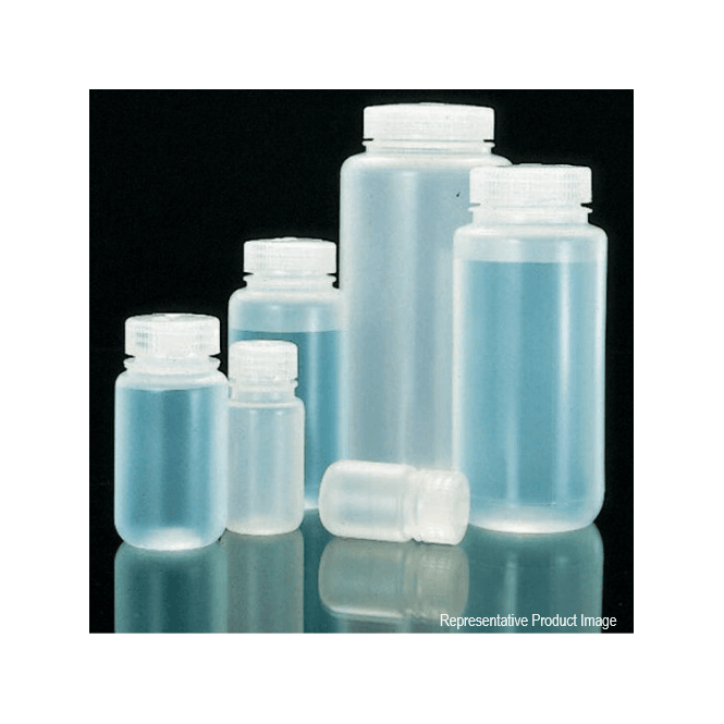 Thermo Scientific Nalgene 2105-0002 60ml natural polypropylene copolymer (PPCO) wide mouth neck round general purpose laboratory bottle with polypropylene (PP) screw cap closure