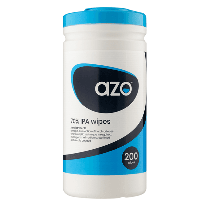 Vernacare 81103 Azowipe 70% IPA disinfectant wipe
